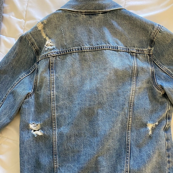 Gap Oversized distressed Jean Jacket - Picture 6 of 8